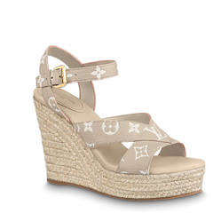 Women's Louis Vuitton Starboard Wedge Sandal On Sale Now at the Online Shop!