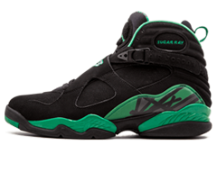 Shop Air Jordan 8 Retro Sugar Ray BLACK/STEALTH-CLOVER Men's Sneakers On Sale