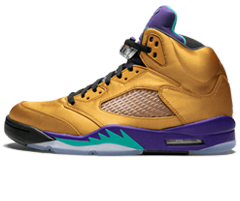 Women's Air Jordan 5 Retro F&F Fresh Prince of Bel-Air WHEAT/INFREARED-GRAPE ICE-BLAC - Get It Now!