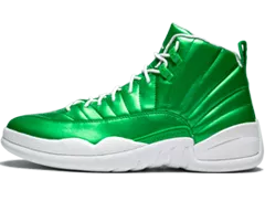 Shop Men's Air Jordan 12 METALLIC GREEN/VARSITY WHITE Sale