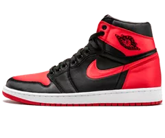 Shop Men's Air Jordan 1 Retro High OG SE Satin BLACK/UNIVERSITY RED-WHITE with Discount