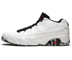 Air Jordan 9 Retro Low - Jordan Brand Classic WHT/INF23-BLK-DK GRY-WOLF GRY Men's Sneakers - Sale Now & Get It!