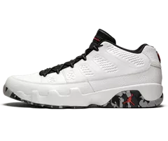 Air Jordan 9 Retro Low - Jordan Brand Classic WHT/INF23-BLK-DK GRY-WOLF GRY Men's Sneakers - Sale Now & Get It!