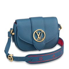 Buy the LV Pont 9 Soft PM Bleu general / Rouge for Women's