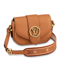 Shop Louis Vuitton Pont 9 Soft PM Sienne doree / Mocaccino - Get Women's Now!