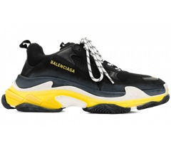 Shop Balenciaga Triple S NOIR/JAUNE Women's Shoes On Sale Now!