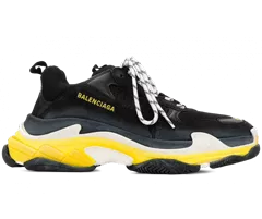Shop Balenciaga Triple S NOIR/JAUNE Men's Sneakers on Sale!