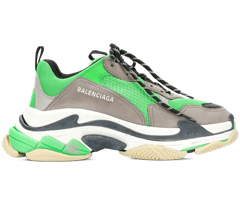 Get Balenciaga Triple S - Green/Grey/White Sneakers for Men.