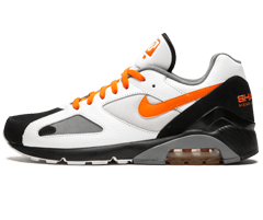 Men's Nike Air Max 180 Shade 45 WHITE/BLACK/ORANGE - Buy Now!