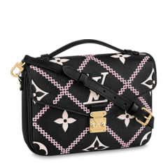 Louis Vuitton Pochette Metis in Black, Pink & Beige â€“ Women's Discount Shop