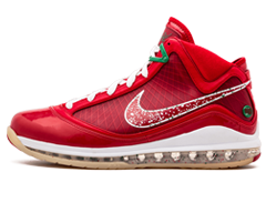 Shop Nike Air Max Lebron 7 XMAS Sample CANDY RED/GREEN at Discount for Men's