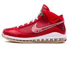 Shop Nike Air Max Lebron 7 XMAS Sample CANDY RED/GREEN at Discount for Men's