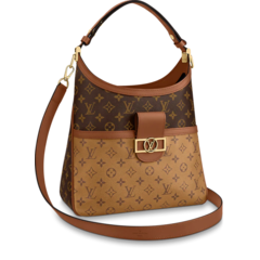 Luxury Women's Louis Vuitton Hobo Dauphine MM Bag with Discount at Shop