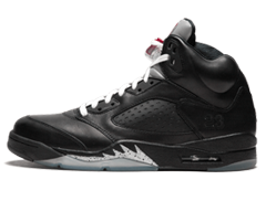 Women's Air Jordan 5 Retro - Premio Bin 5 BLACK/BLACK-METALLIC SILVER Sale Discount