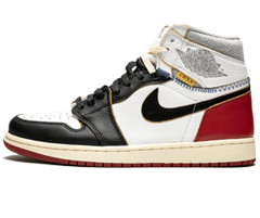 Air Jordan 1 Retro HI NRG/UN Union - Black Toe WHITE/BLACK-VARSITY RED - Men's Discounted Shoes