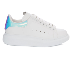 Alexander McQueen Women's Oversized Sneaker White/Shock Pink - Get Discount!