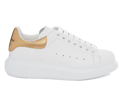 Sale Women's Alexander McQueen Oversized Sneaker Light Gold/White