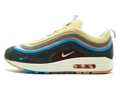 Buy Men's Nike Air Max 1/97 VF SW Sean Wotherspoon LT BLUE FURY/LEMON WASH Sale