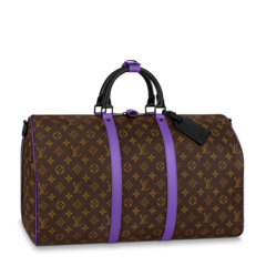 Shop Louis Vuitton Keepall Bandouliere 50 Men's Bag