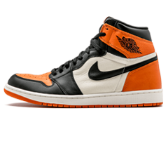 Men's Air Jordan 1 Retro High OG - Shattered Backboard BLACK/STARFISH-SAIL, Shop Now and Save!