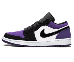 Air Jordan 1 Low for Men - White/Black-Court Purple - Get, Shop.