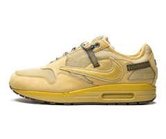 Women's Nike Air Max 1 - Travis Scott - Saturn Gold: Get, Shop Now!