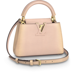 Louis Vuitton Capucines Mini Light Pearly Gold - Women's Luxury Fashion Accessory On Sale Now!