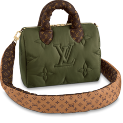 Women's Louis Vuitton Speedy Bandouliere 25 Khaki Green - Shop Now & Get Discount!