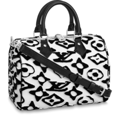 Shop the LVxUF Speedy Bandouliere 25 White / Black now and get a great discount for the stylish women!