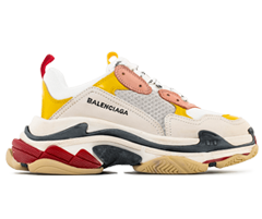 Men's Balenciaga Triple S White/ Ecru/ Black - Shop Discounted Now!