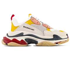 Men's Balenciaga Triple S White/ Ecru/ Black - Shop Discounted Now!