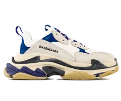 Men's Balenciaga Triple S Trainer White Navy Purple - Shop Discounted Now!