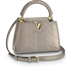Shop Louis Vuitton Capucines Mini Golden Ochre for Women's - Get Sale Now!