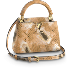 Shop Louis Vuitton Capucines Mini Golden for Women's Sale