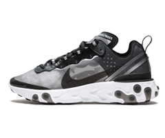 Buy Nike React Element 87 Anthracite Black-White Women's Shoes On Sale