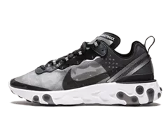 Buy Nike React Element 87 Anthracite Black-White Women's Shoes On Sale