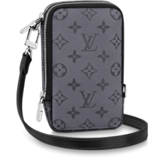 Women's Louis Vuitton Double Phone Pouch Gray - Shop Now & Save!