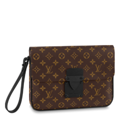 Shop Louis Vuitton S Lock A4 Pouch - Perfect for Men's Fashion