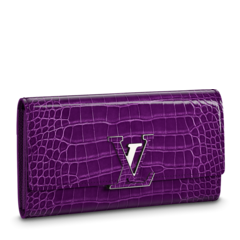 Louis Vuitton Capucines Wallet Amethyste Purple - Women's Designer Wallet with Discount!