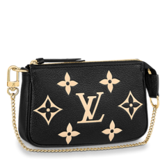 Women's Louis Vuitton Mini Pochette Accessoires Black - Now On Sale!