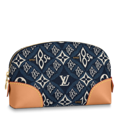 Louis Vuitton Since 1854 Cosmetic Pouch PM Jacquard Blue - Women's - Sale Discount