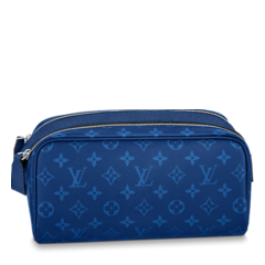 Louis Vuitton Dopp Kit Toilet Pouch Cobalt Blue - Get the perfect men's accessory!