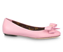 Stylish Louis Vuitton Popi Flat Ballerina Rose Clair Pink for Women - Get Discount!