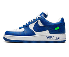 Shop the Louis Vuitton AIR FORCE 1 Low Virgil Abloh - White/Blue for Men's Now!