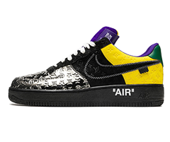 Shop Louis Vuitton Air Force 1 Low Virgil Abloh - Purple Dusk/Metallic Silver for Men's Sale