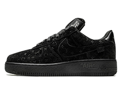 Louis Vuitton AIR FORCE 1 Low Virgil Abloh - Black/Black Men's Shoes On Sale!