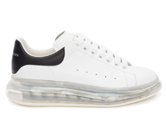 Shop Men's Alexander McQueen Transparent Oversized Sole White/Black Shoes