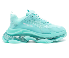 Women's Balenciaga Triple S Sneakers Turquoise - Sale and Discount!