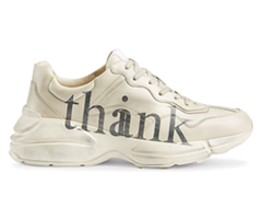 Gucci Rhyton Think/Thank Print Sneaker-Shop Now for Women's