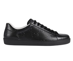 Shop the Gucci Ace GG Supreme sneakers - Black for men's on sale!